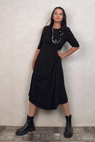 Lamante Osha Elbise - Siyah