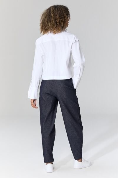 Lamante Çıt Çıt Detaylı Jean Pantolon - Siyah