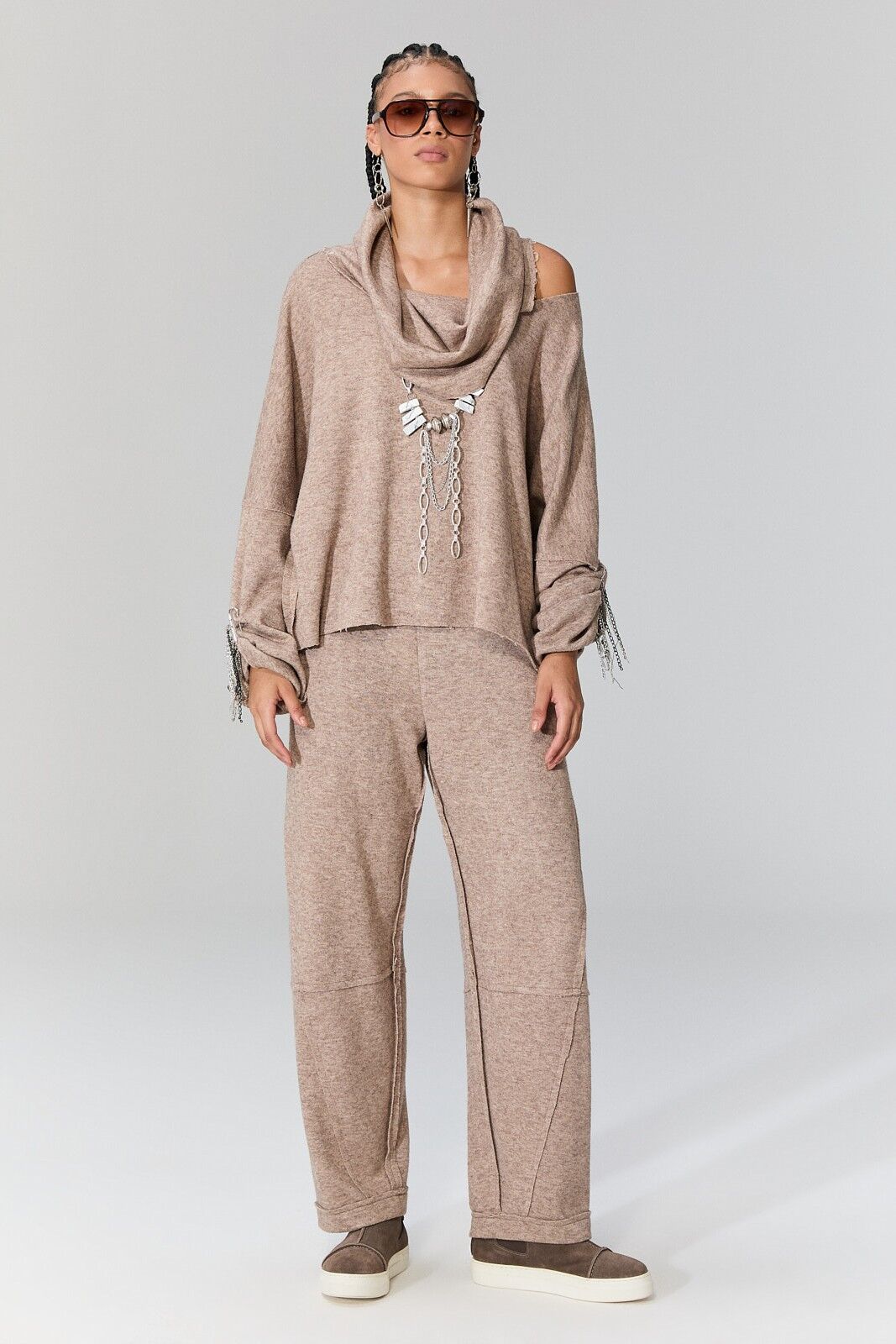 Lamante Rox Triko Pantolon - Mocha