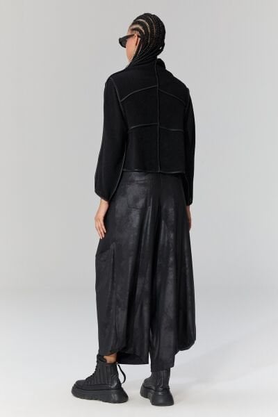 Lamante Teos Kahve Biyeli Bluz - Siyah