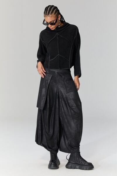 Lamante Teos Kahve Biyeli Bluz - Siyah