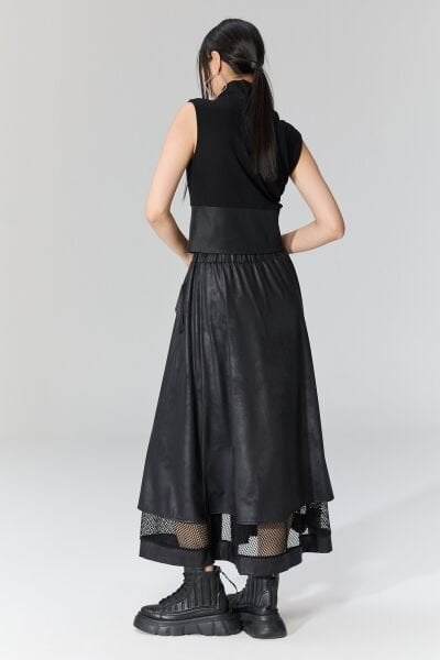 Lamante Cesar Kemer Detaylı Bluz - Siyah