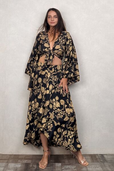 Ares Bolero Etek Takım - Siyah Gold