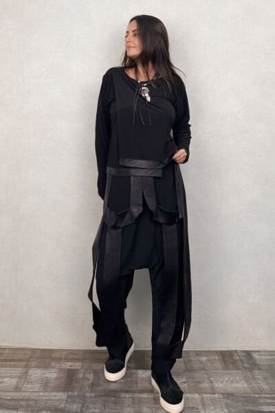 Lamante Fargo Şalvar Pantolon - Siyah