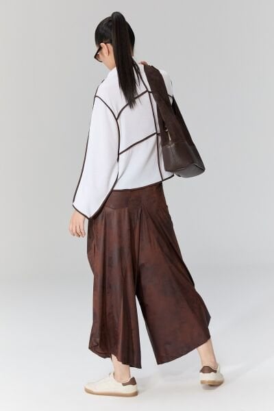 Lamante Teos Şalvar Pantolon - Kahve
