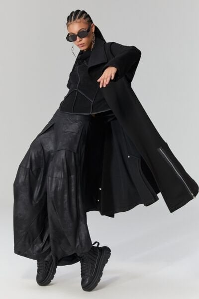 Lamante Teos Şalvar Pantolon - Siyah