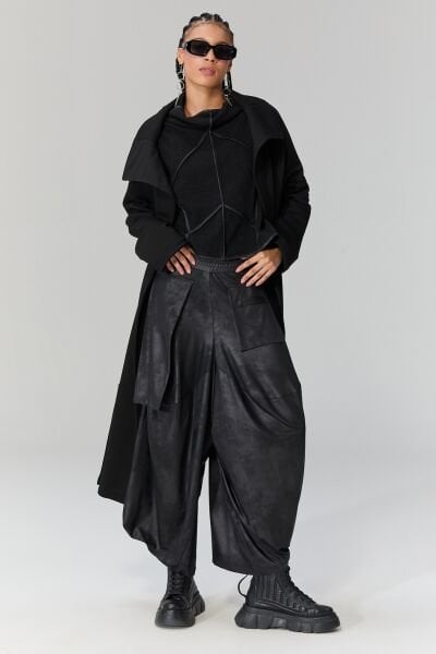 Lamante Teos Şalvar Pantolon - Siyah