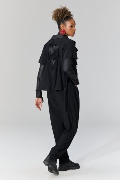 Lamante Slash Pantolon - Siyah