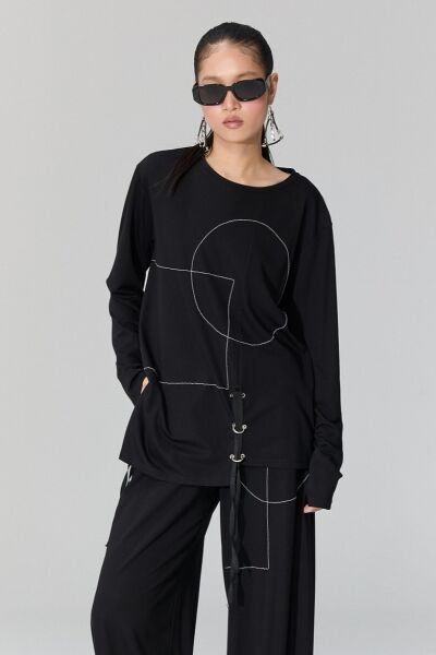 Lamante Punch Bluz - Siyah