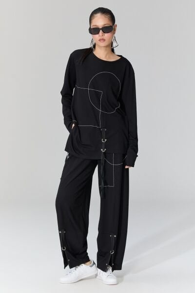 Lamante Punch Pantolon - Siyah