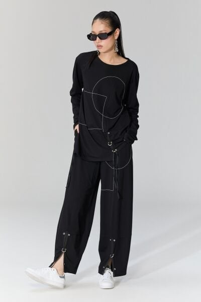 Lamante Punch Pantolon - Siyah