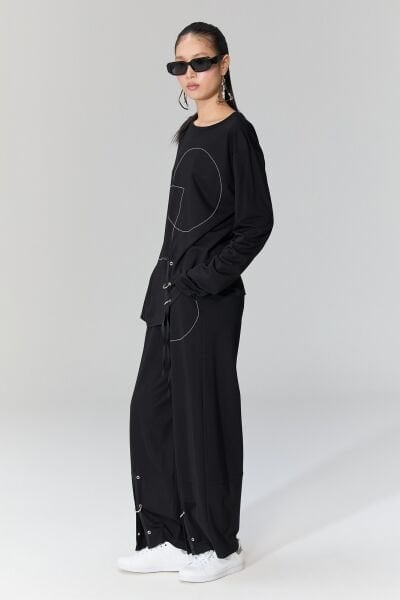 Lamante Punch Pantolon - Siyah