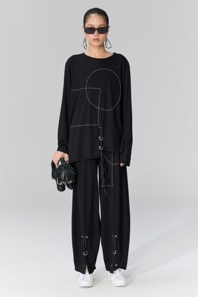 Lamante Punch Pantolon - Siyah