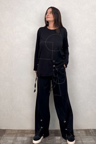 Lamante Punch Pantolon - Siyah