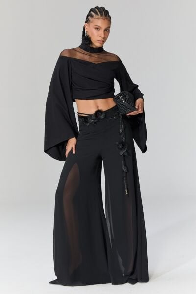 Lamante Libra Tül Pantolon - Siyah