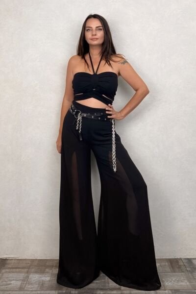 Lamante Libra Tül Pantolon - Siyah