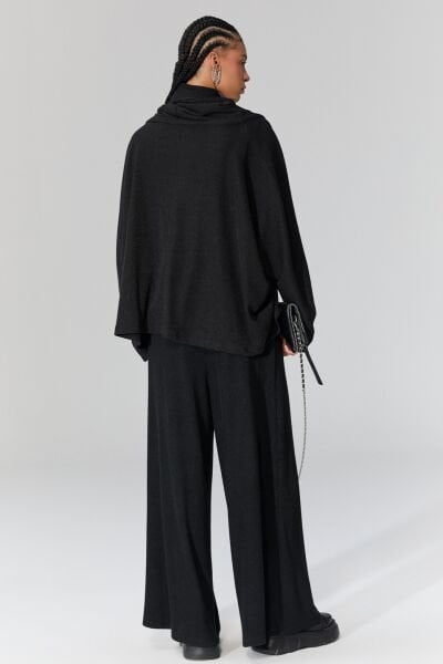 Lamante Pia Triko Pantolon - Siyah