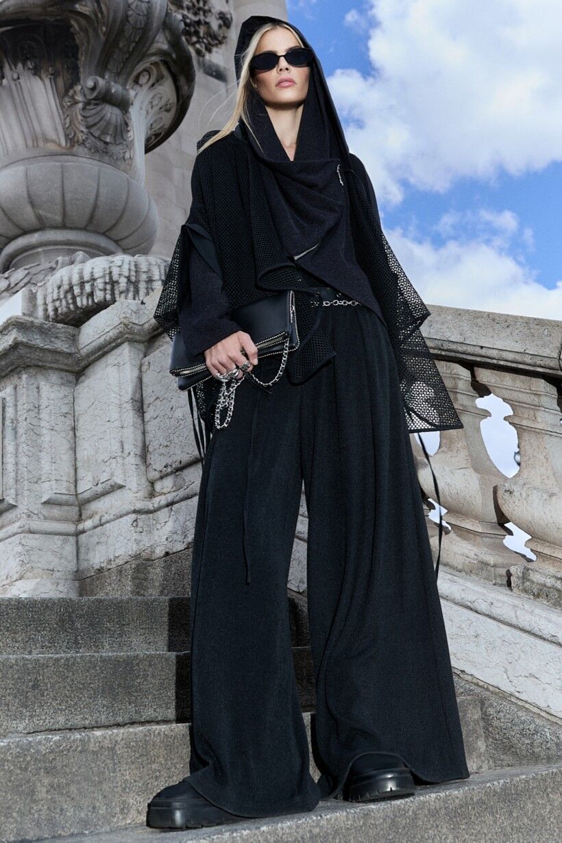 Lamante Pia Triko Pantolon - Siyah