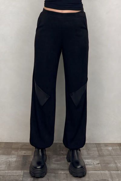 Lamante Riga Triko Pantolon - Siyah