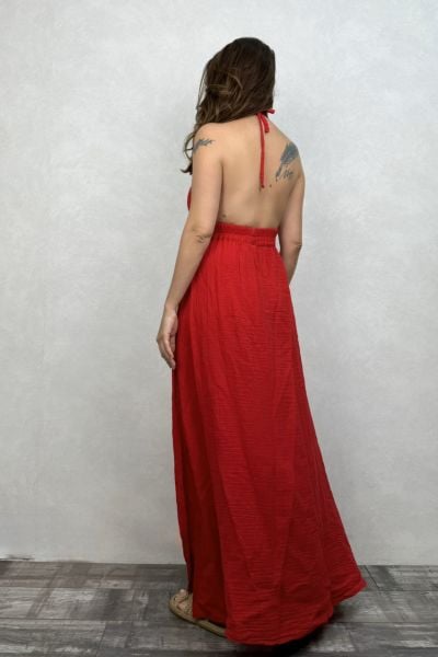 Lilith Müslin Elbise Barbados Cherry - Vişne