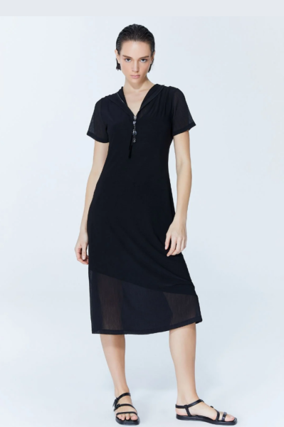 Lamante Lena Tasarım Elbise - Siyah