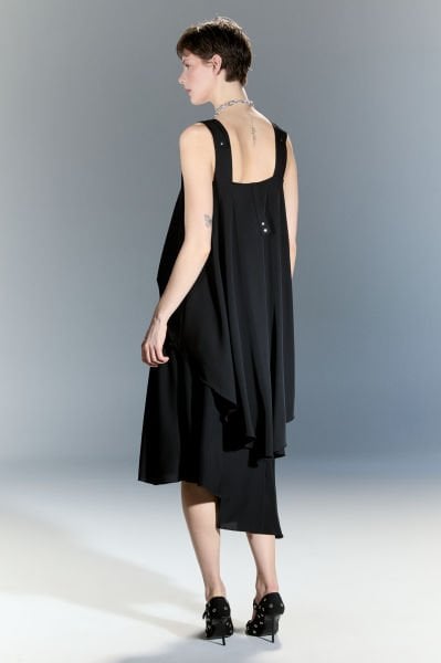 Lamante Bianca Asimetrik Bluz - Siyah