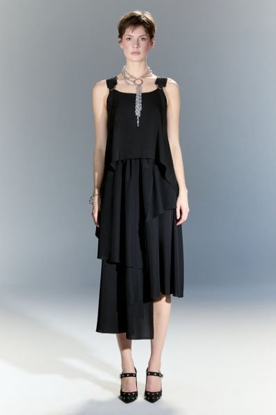 Lamante Bianca Asimetrik Bluz - Siyah