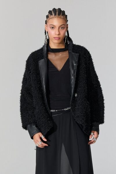 Lamante Pecora Ceket  - Siyah