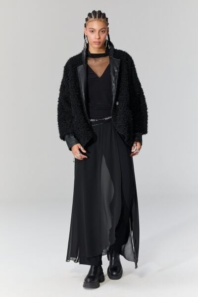 Lamante Pecora Ceket  - Siyah