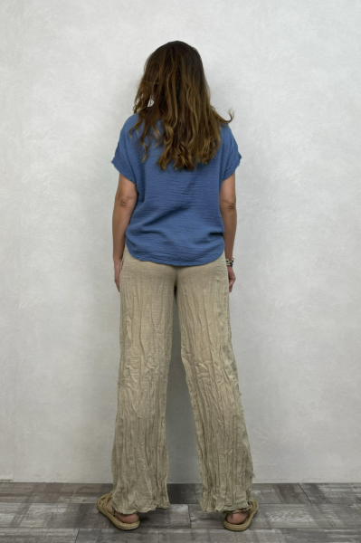Merida Müslin Pantolon  - Bej