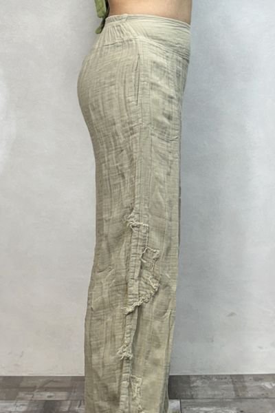 Merida Müslin Pantolon  - Bej
