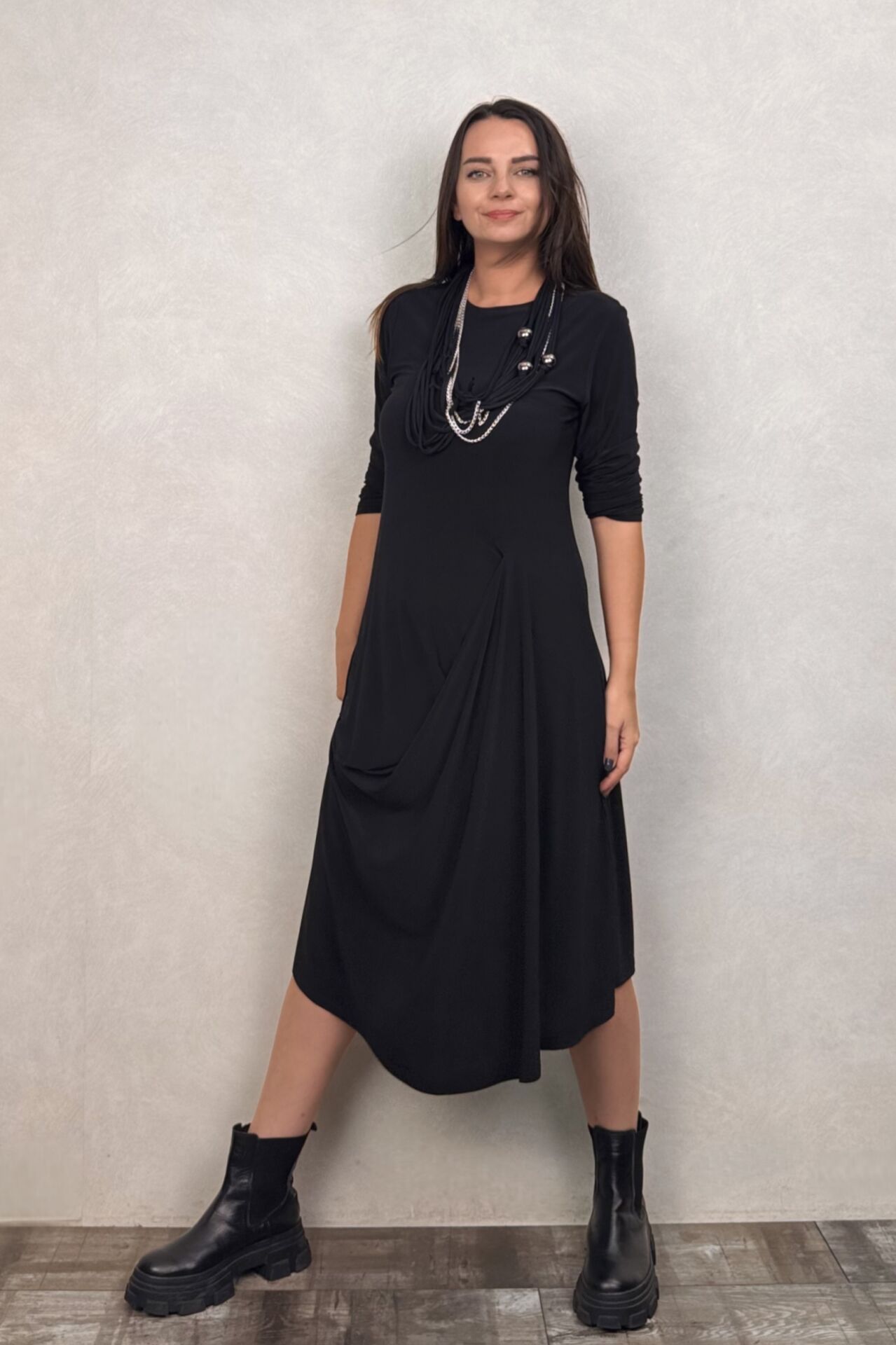 Lamante Osha Elbise - Siyah