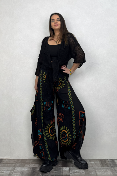 Yarasa Pantolon -Siyah