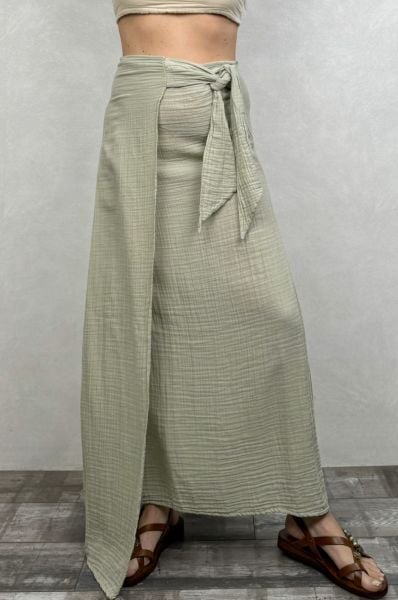 Olinda Müslin Etek Sea Green - Su Yeşili