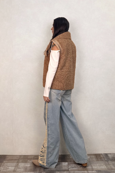 Lamante Pecora Yelek - Taba