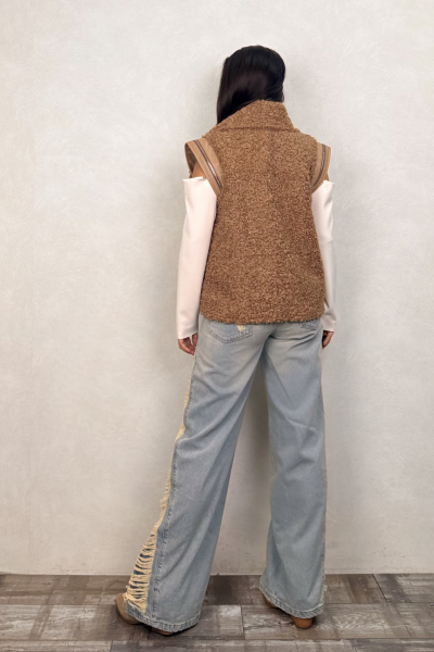 Lamante Pecora Yelek - Taba