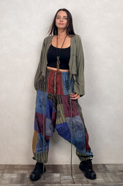 Nepal Patch Şalvar - Çok Renkli 5