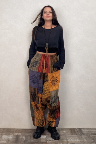 Nepal Patch Şalvar - Çok Renkli 6