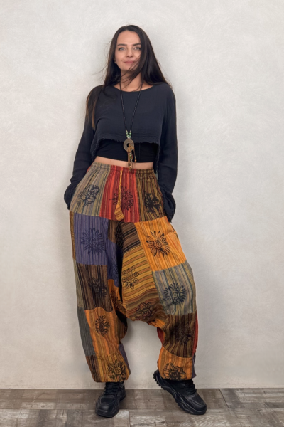 Nepal Patch Şalvar - Çok Renkli 6