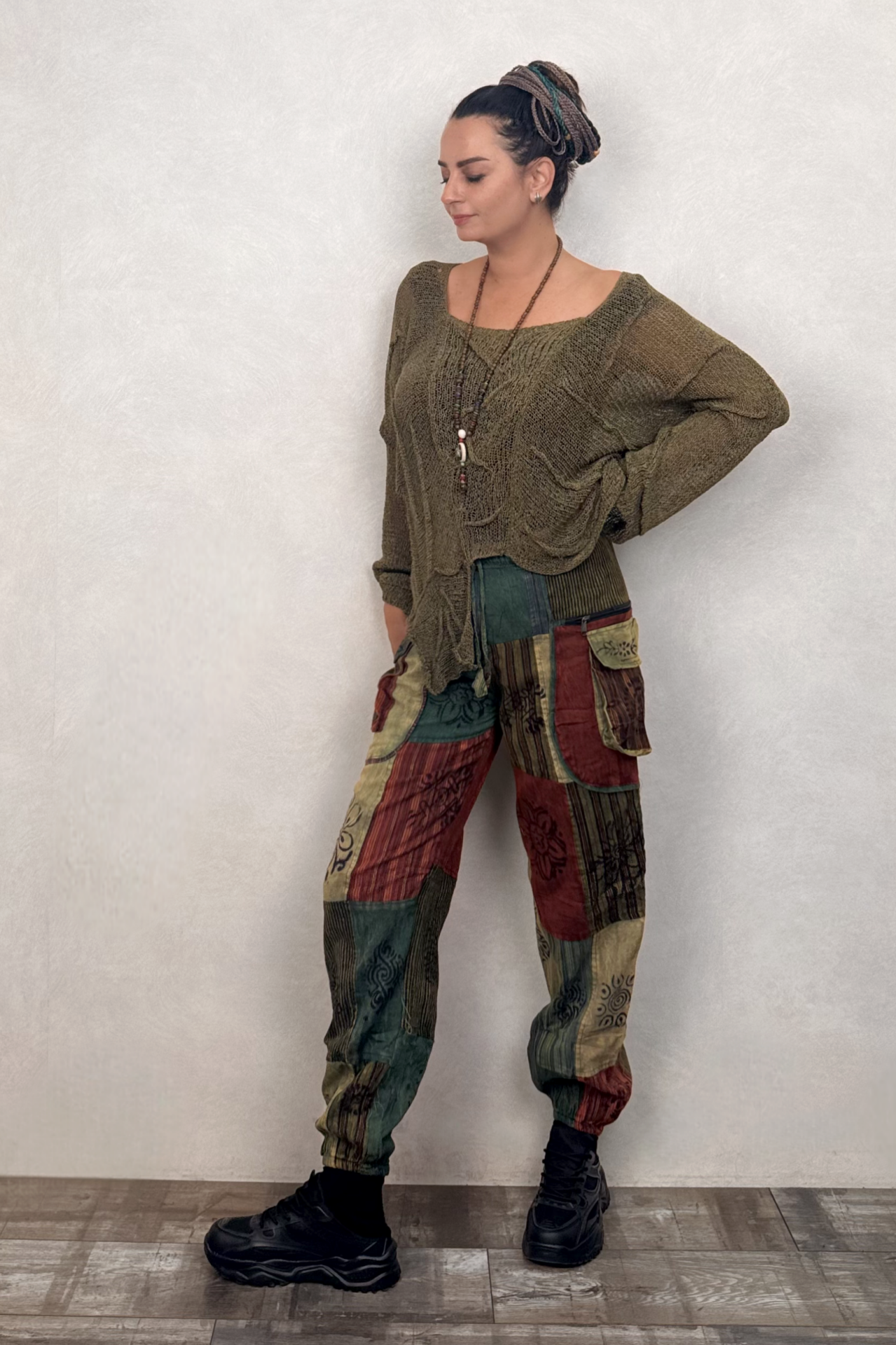 Nepal Patch Kargo Pantolon - Yeşil