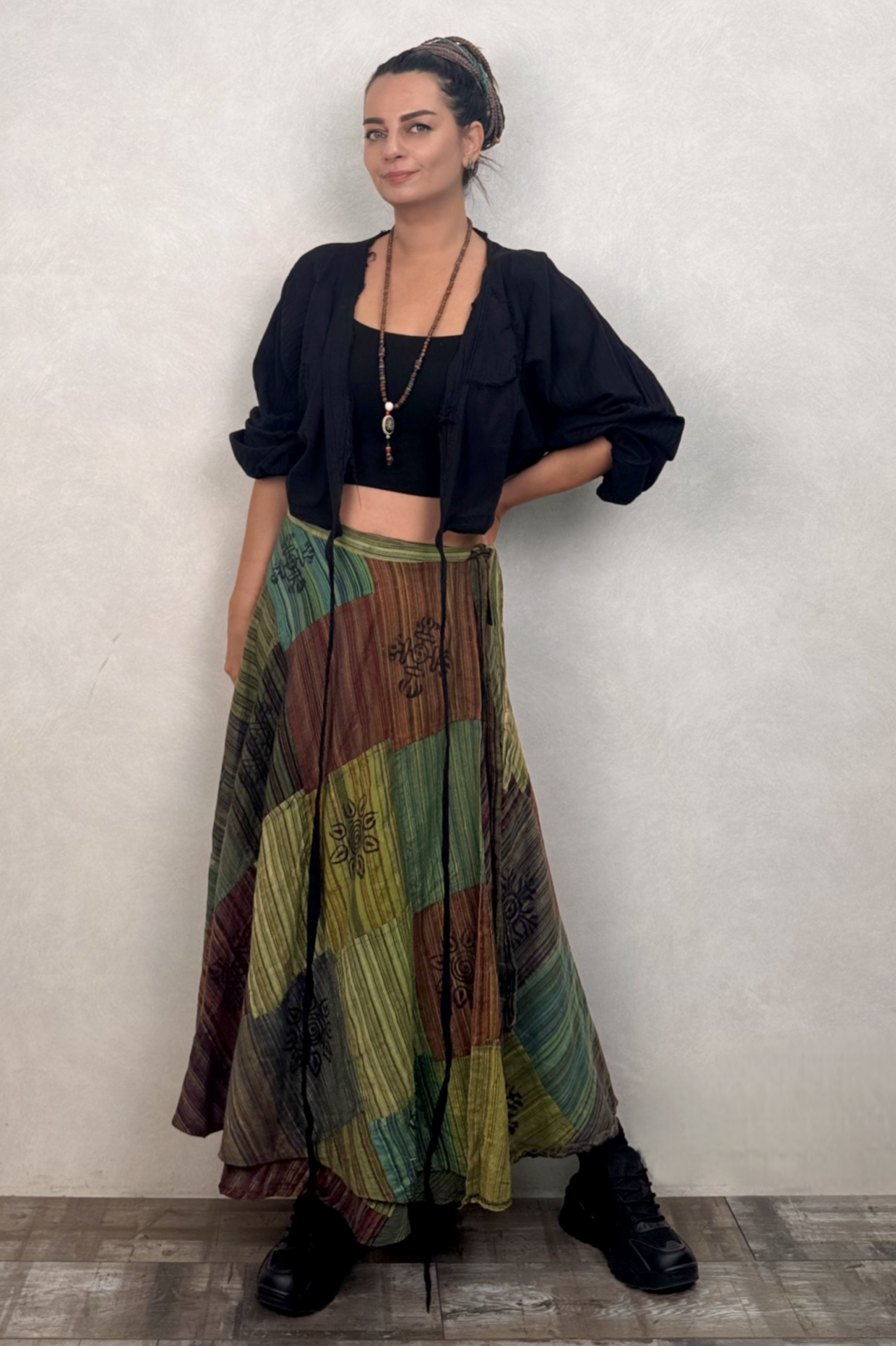 Nepal Patch Anvelop Etek - Yeşil