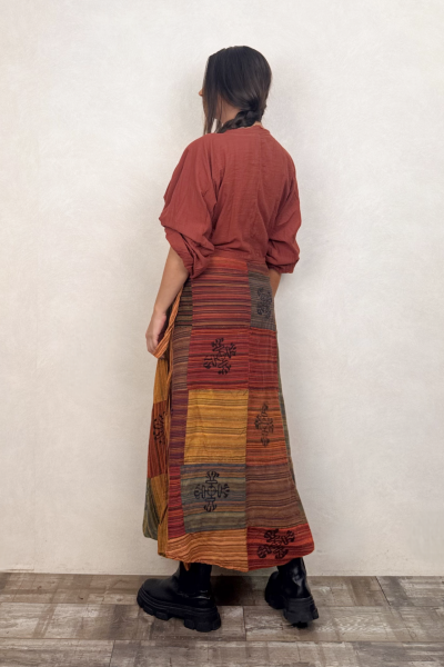 Nepal Patch Anvelop Etek - Turuncu