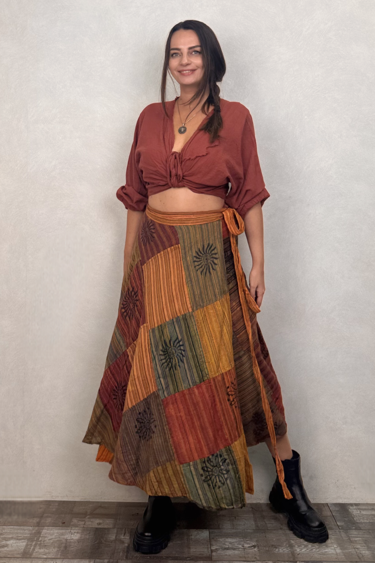 Nepal Patch Anvelop Etek - Turuncu