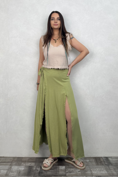 Natura Anvelop Pareo Etek Sage Green -Yeşil