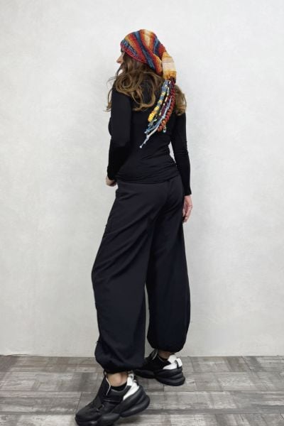 Mia Parçalı Pantolon - Siyah