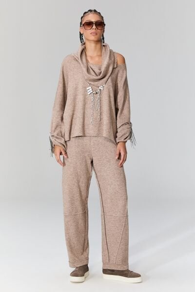 Lamante Rox Triko Pantolon - Mocha