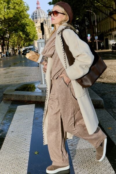 Lamante Rox Triko Pantolon - Mocha