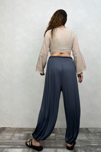 Soly Nature Müslin Bolero Bluz - Bej