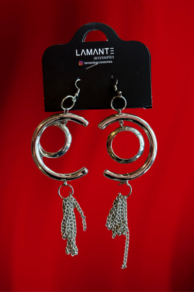 Lamante Yarım Ay Küpe- Silver