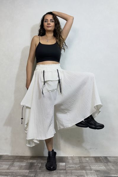 Phuket Tasarım Pantolon - Kırık Beyaz